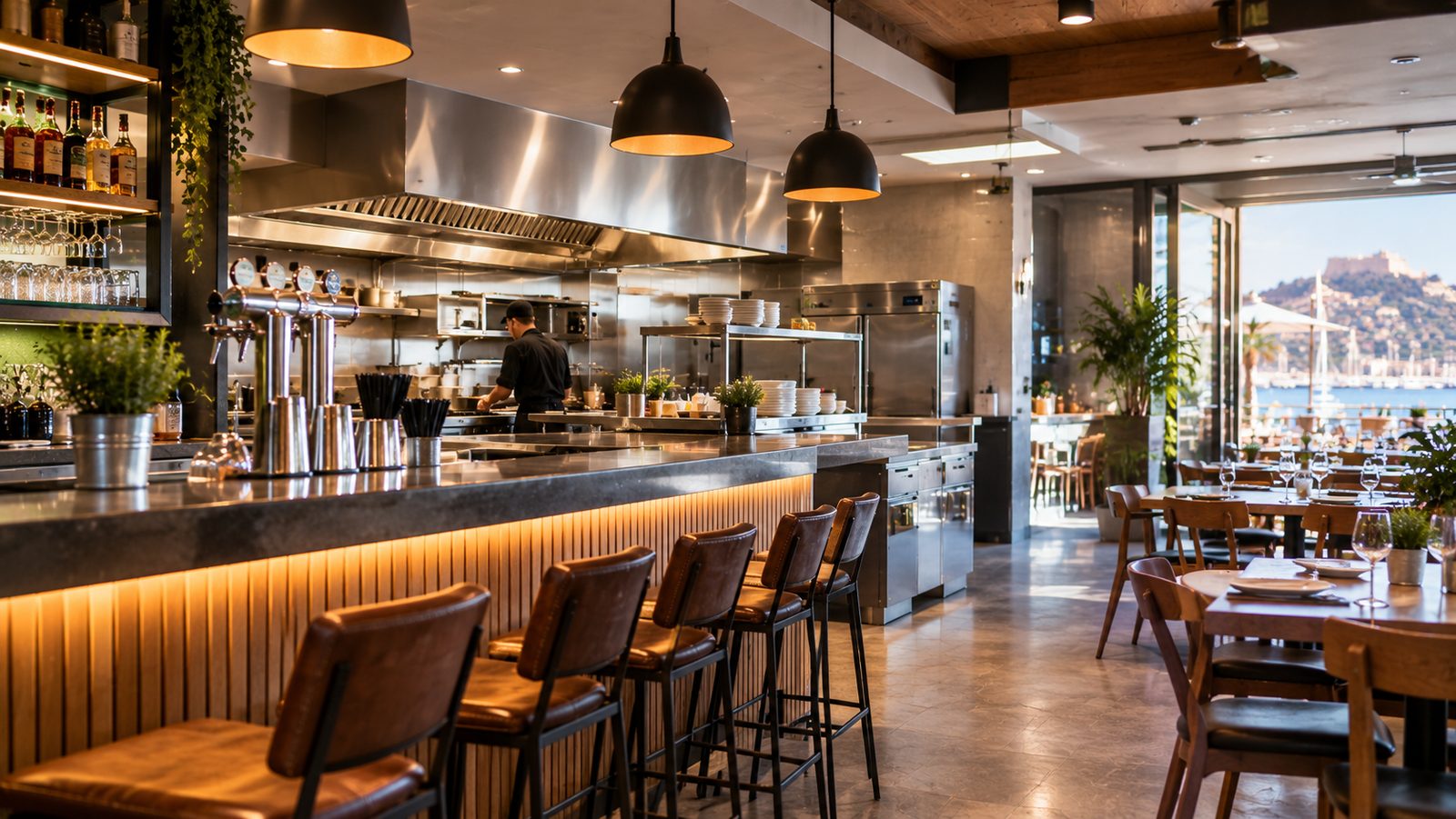Interior de un restaurante de la Región de Murcia